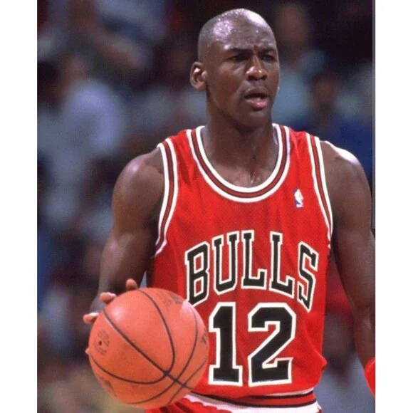 Michael Jordan (Mitchell/Ness)-(Bulls)-(Jersey)-(Red)-(Good Condition)-(XL)-$110 - Picture 8 of 9